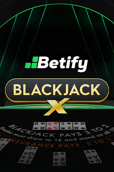 Table Blackjack X aux couleurs de Betify